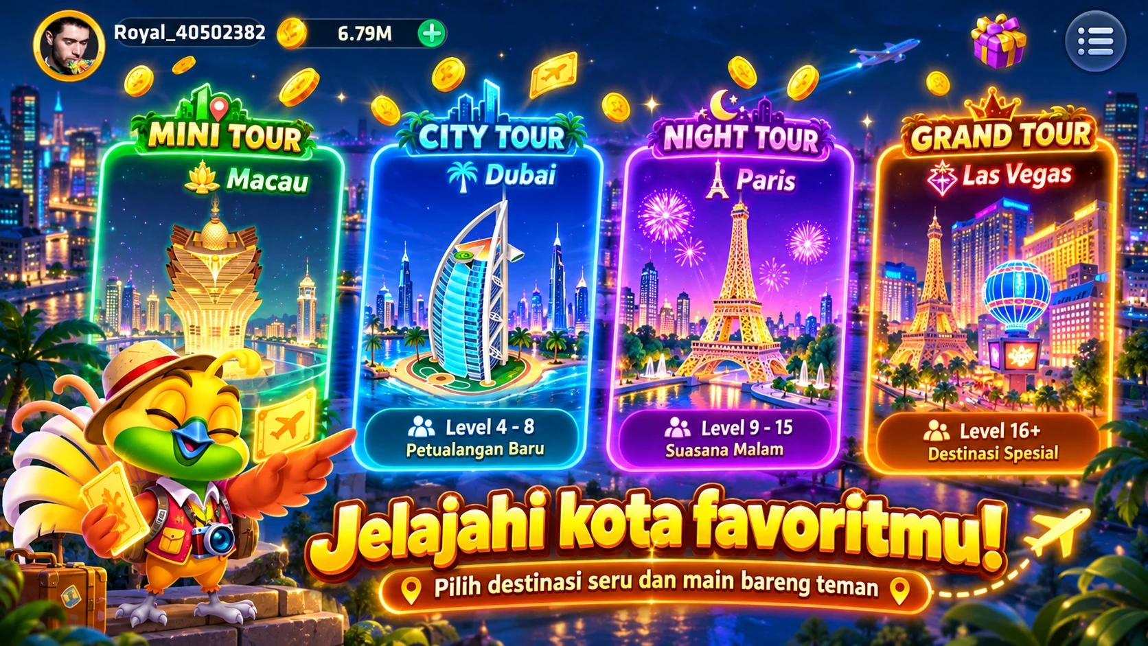 Mode Tur Kota Royal Dream